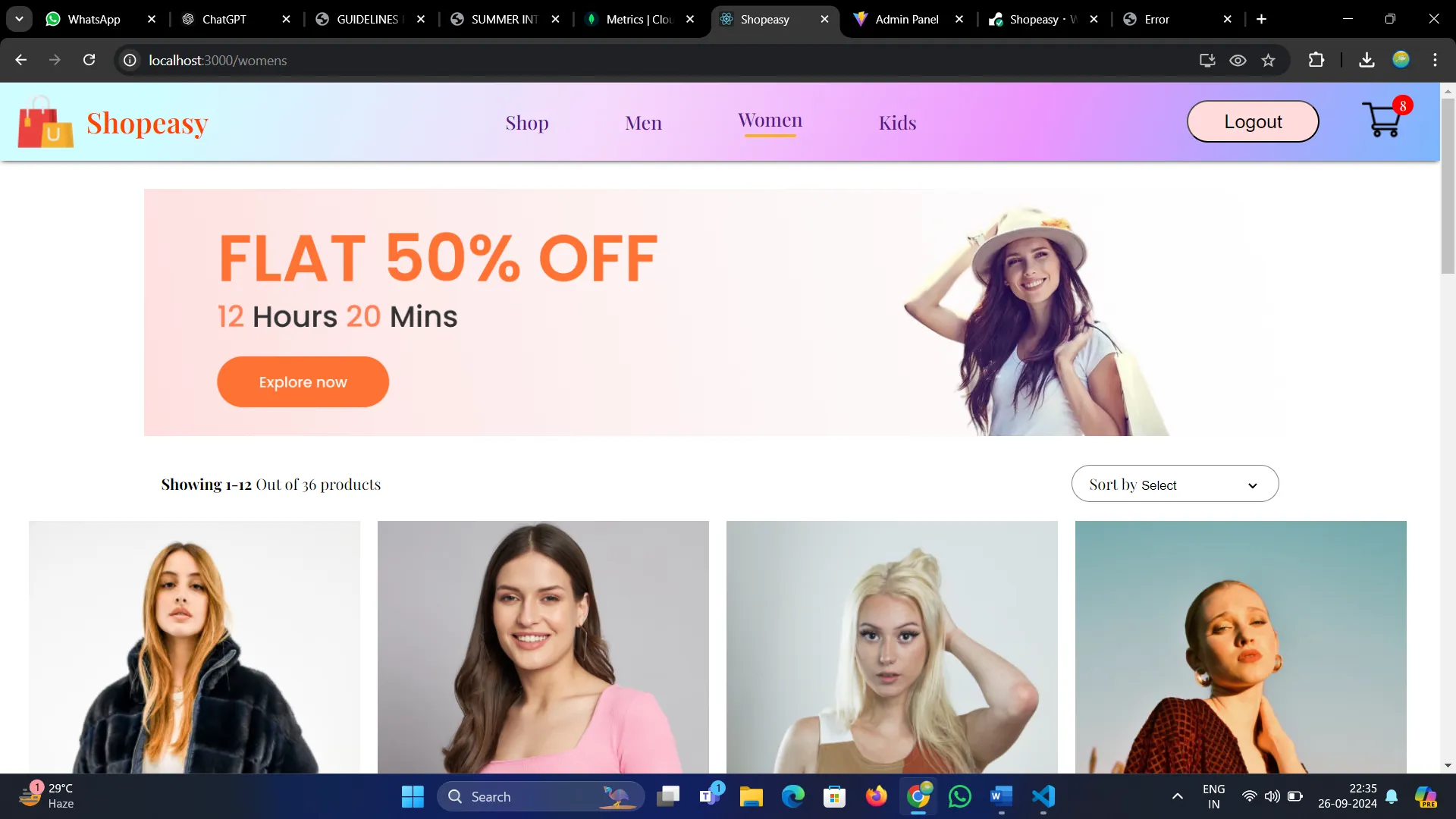 I will create a modern personal or blog website using React or Next.js
