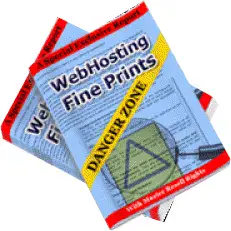 Webhosting Fine Prints Danger Zone