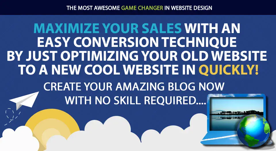 Website Creation Niche Minisite PSD HTML Template